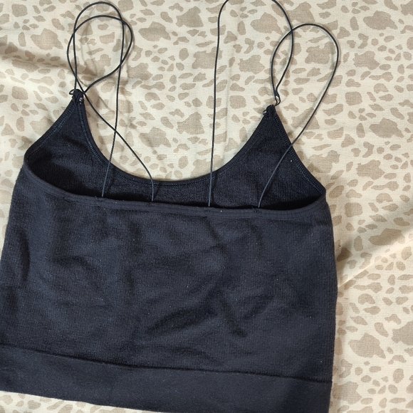 Urban Outfitters Out From Under Black Strappy Crop Top Small - Picture 8 of 11